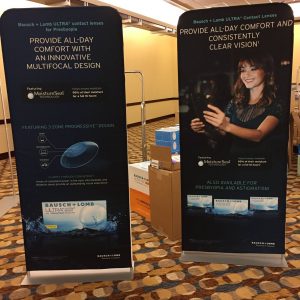 Narrow Tension Fabric Banner Stand