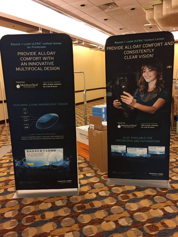 Narrow Tension Fabric Banner Stand