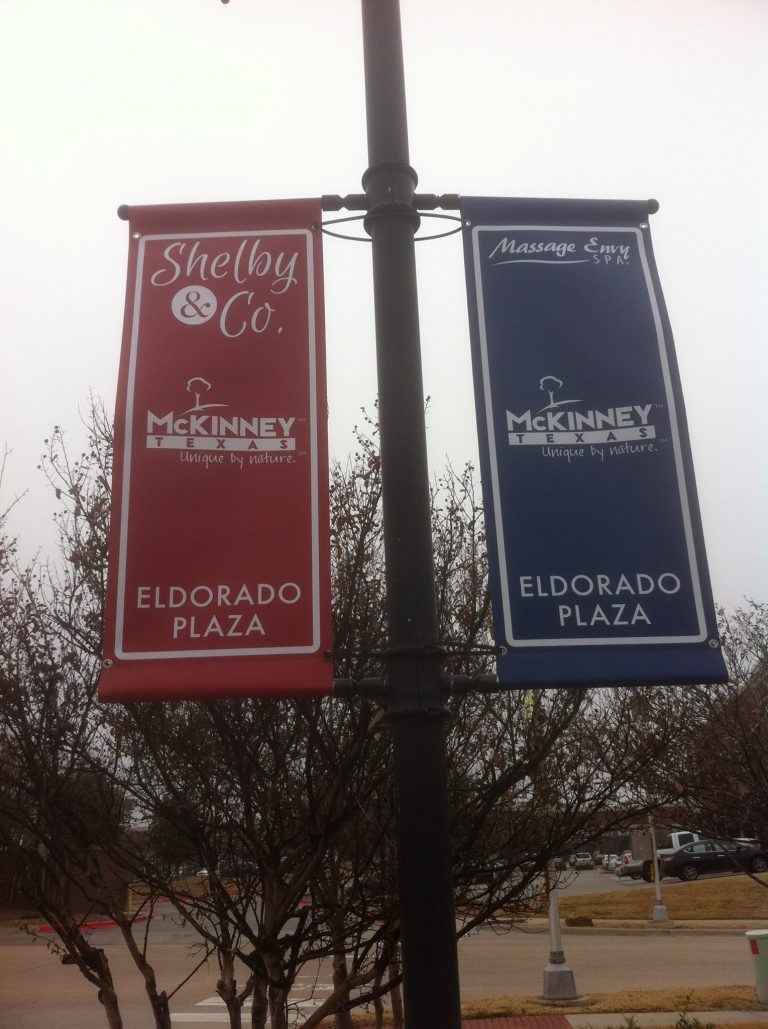 Light Pole Banners Street Post Banners Custom Pole Banner Dallas