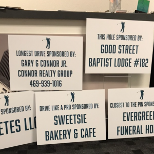 Golf Tee Signs