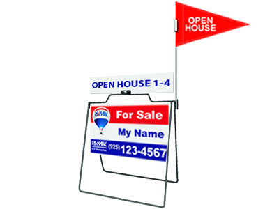 Open House Real Estate Sign Flag